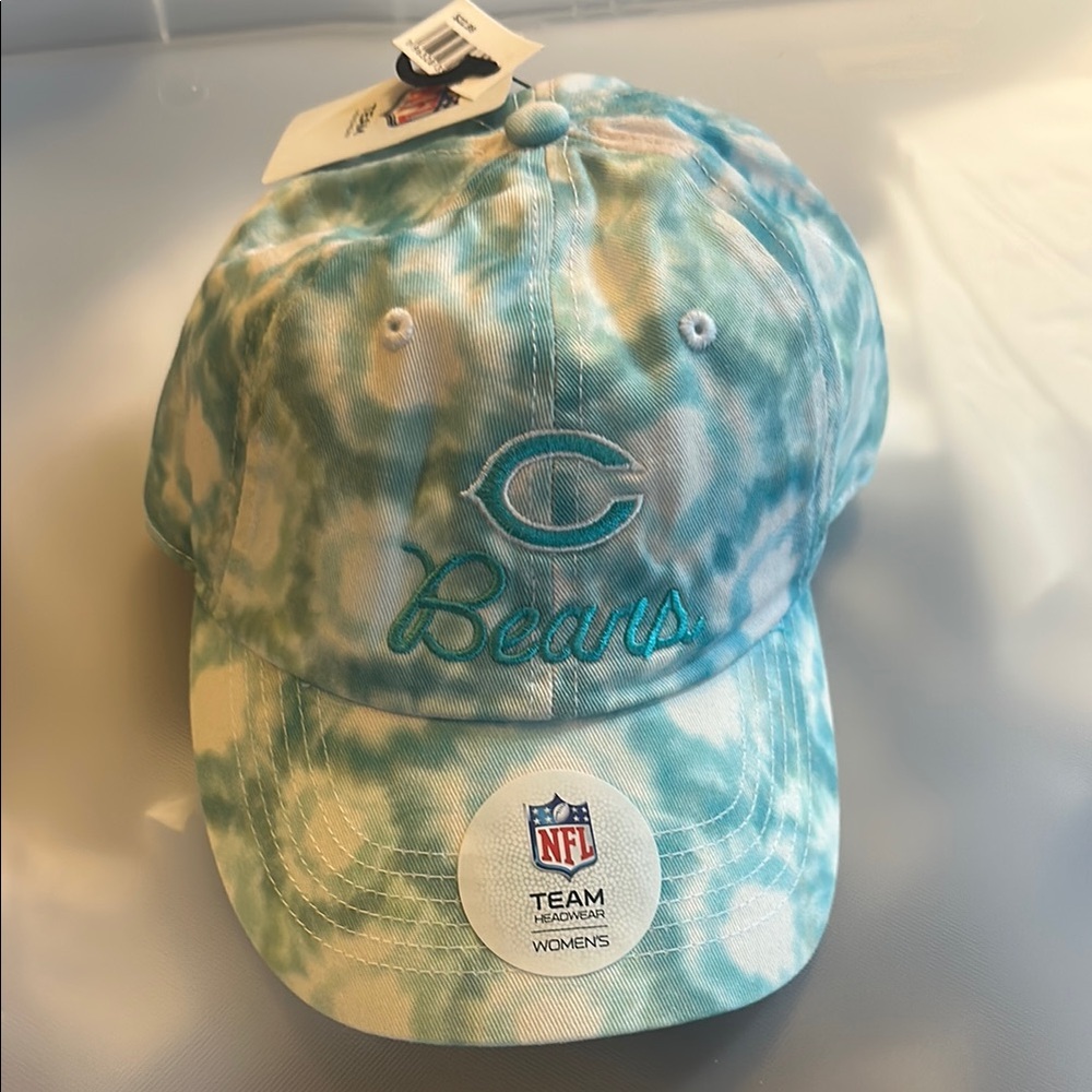 NFL Chicago Bears Aqua Tie-Dye Cap